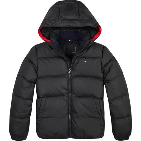 tommy hilfiger jacket cuero|tommy hilfiger down jacket men's.